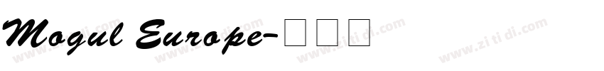 Mogul Europe字体转换